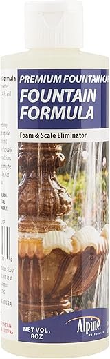 Alpine Corporation 8 oz. Floor Fountain Cleaner for Foam and Scale Eliminator for Indoor and Outdoor Fountains