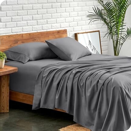 Bare Home Twin XL Sheet Set - College Dorm Size - Luxury 1800 Ultra-Soft Microfiber Twin Extra Long Bed Sheets - Deep Pockets - Easy Fit - Extra Soft - 3 Piece Set - (Twin XL,...