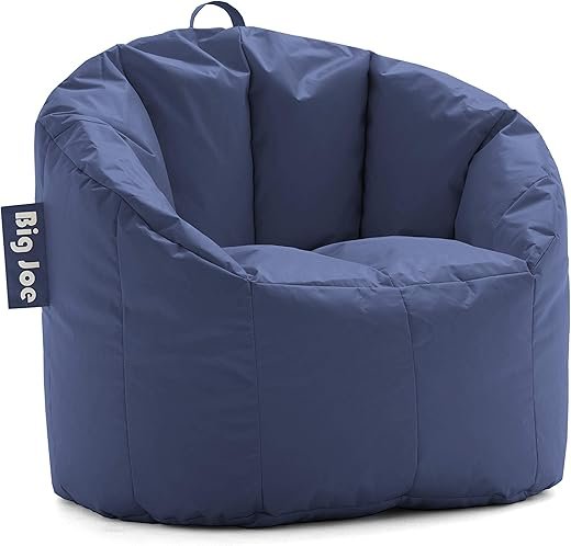 Big Joe Milano Beanbag Chair Navy Smartmax