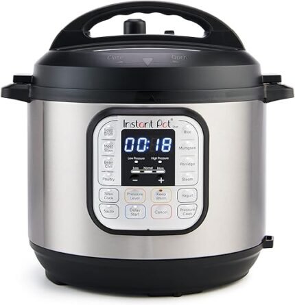 Instant Pot Duo 7-in-1 Mini Electric Pressure Cooker, Slow Rice Cooker, Steamer, Sauté, Yogurt Maker, Warmer & Sterilizer, Includes Free App with over 1900 Recipes, Stainless...