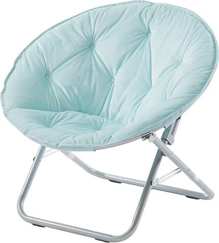 Micromink Saucer Chair, Light Blue Mint