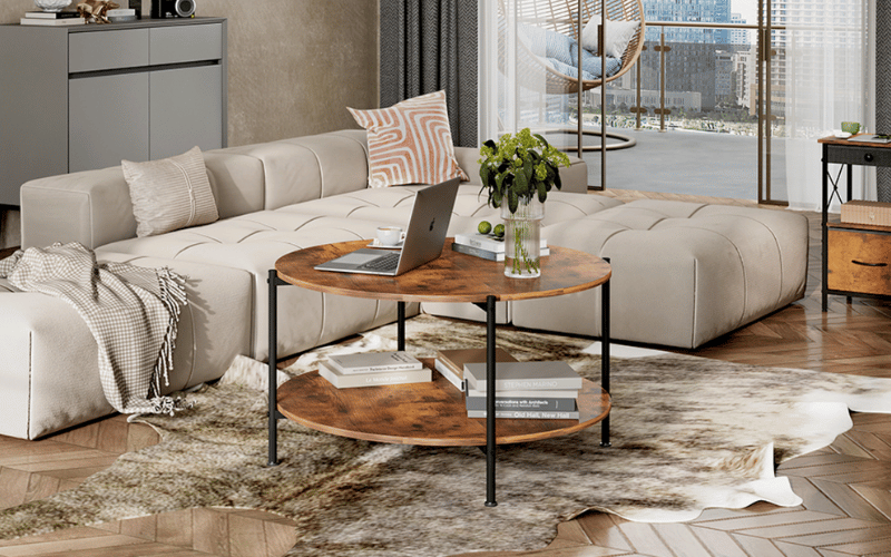 Decorate a Center Coffee Table in Your Living Room