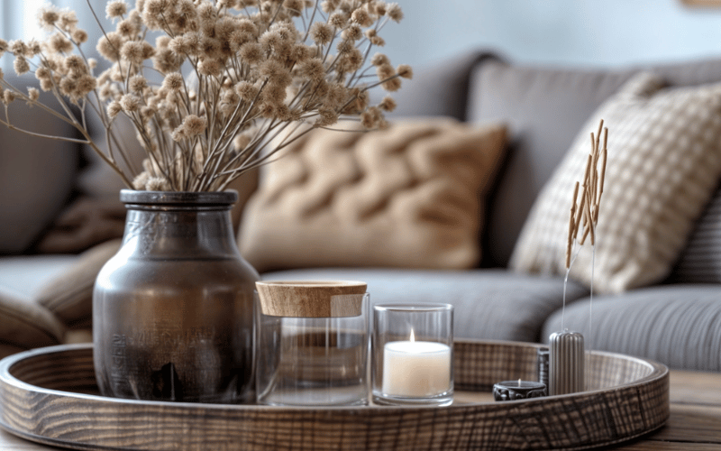 Decorate a Center Coffee Table in Your Living Room