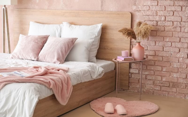 Pink and White Bedroom