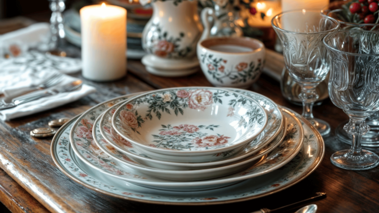 Charming Vintage Table Setting