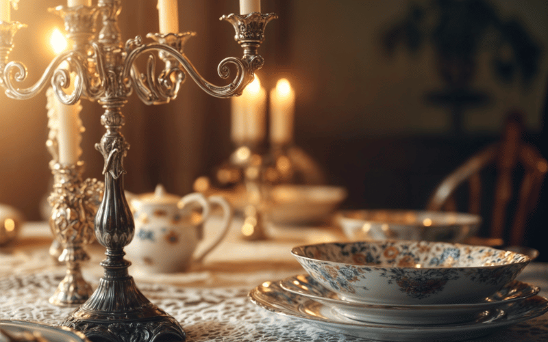 Charming Vintage Table Setting