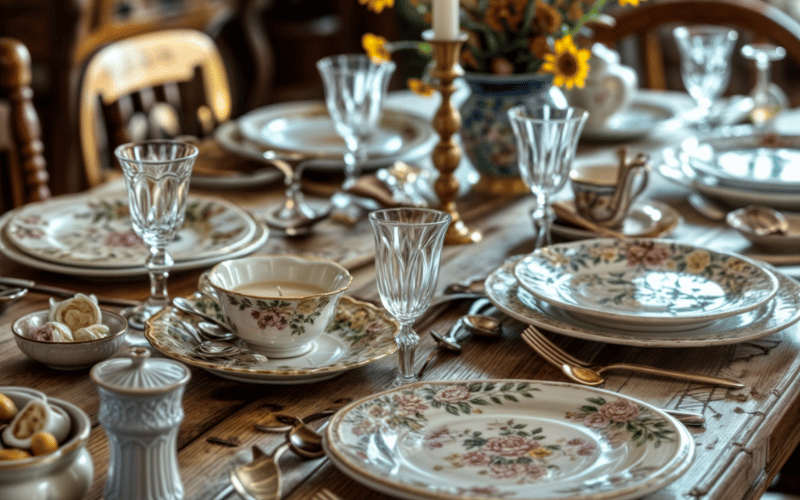 Charming Vintage Table Setting