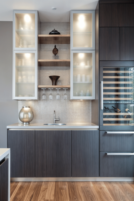 Glass Kitchen Cabinets