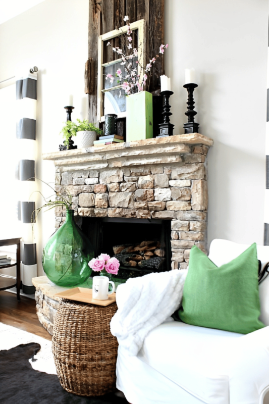 Spring Mantel Decor Ideas