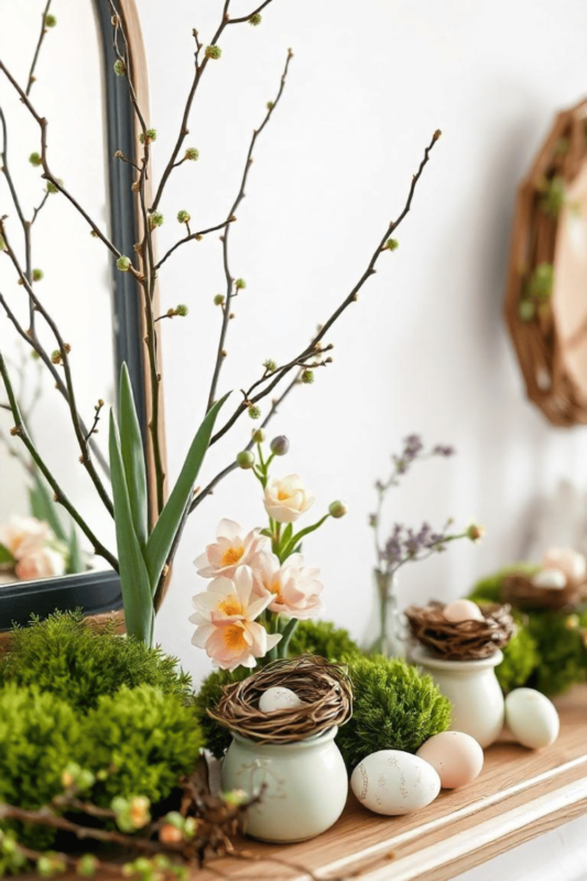 Spring Mantel Decor Ideas