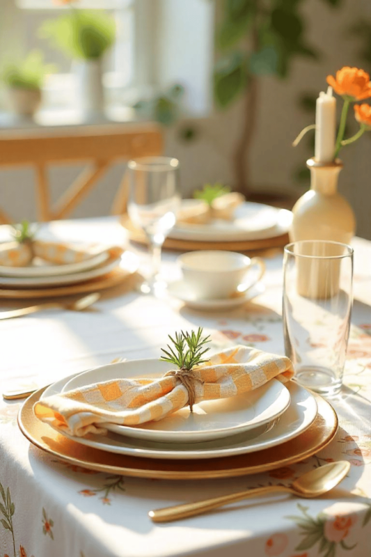 Spring Table Settings