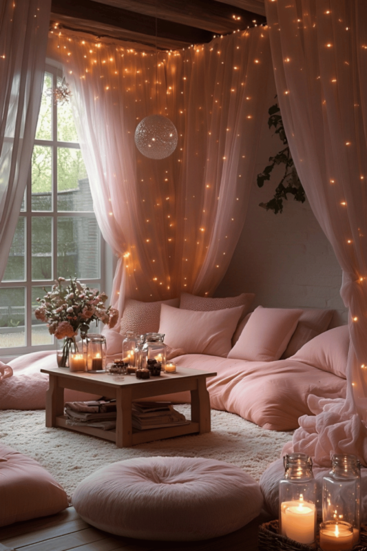 Valentine's Day Living Room Decor