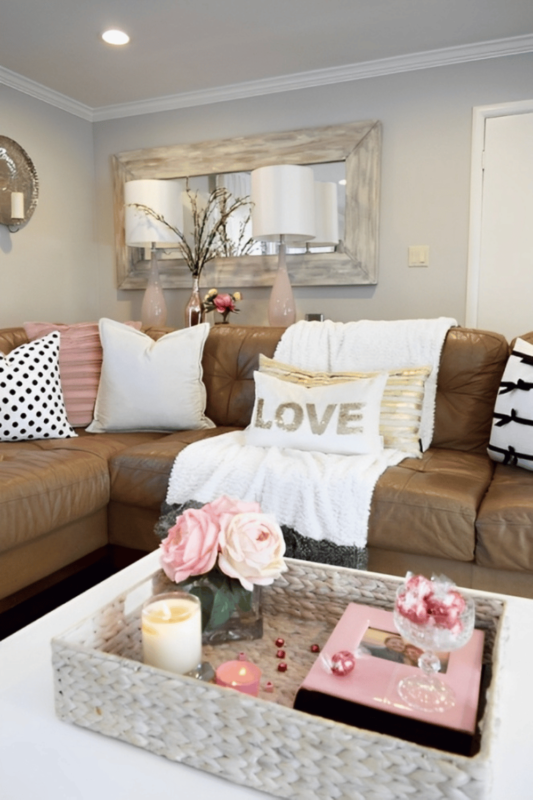 Valentine's Day Living Room Decor