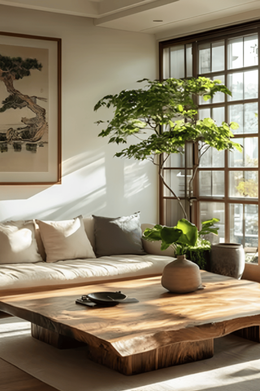 Zen Inspired Living Space